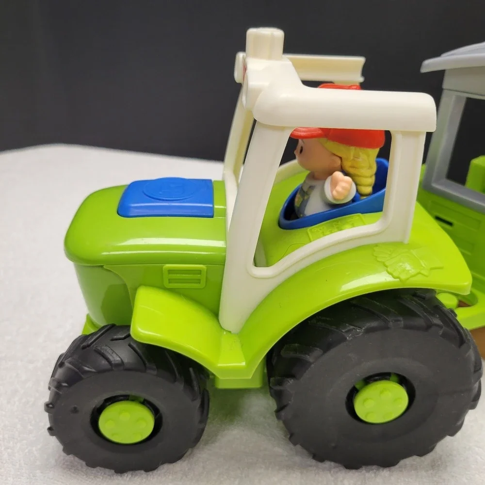 Fisher-Price Little People Caring for Animals Tractor & Trailer w/ 4 figures